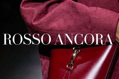 rosso ancora gucci|Gucci ancora ss24.